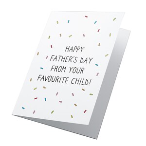 Lieblingskind! Personalisierte Vatertagskarte, alles Gute zum Vatertag, lustige Vatertag, Stiefvaterkarte, Papakarte