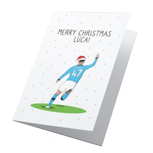 Phil Foden Gepersonaliseerde kerst! Gepersonaliseerde Phil Foden Christmas, Manchester City-kerstkaart, Manchester City Card, Foden Christmas