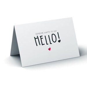 Diga Olá! Cartão de Anúncio de Gravidez Personalizado, Cartão de Revelação de Gravidez, Anúncio de Gravidez, Cartão Surpresa de Novo Bebê