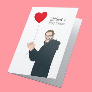 Jürgen Klopp! Gepersonaliseerde Liverpool-valentijnskaart, Jurgen Klopp-valentijnskaart, LFC-valentijnskaart, Liverpool-voetbalkaart
