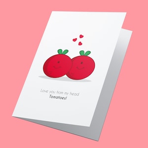 Pomodori! Divertente biglietto di anniversario, Fidanzato, Fidanzata, Marito, Moglie, Partner, Divertente biglietto di anniversario, Con amore, Biglietto d'amore