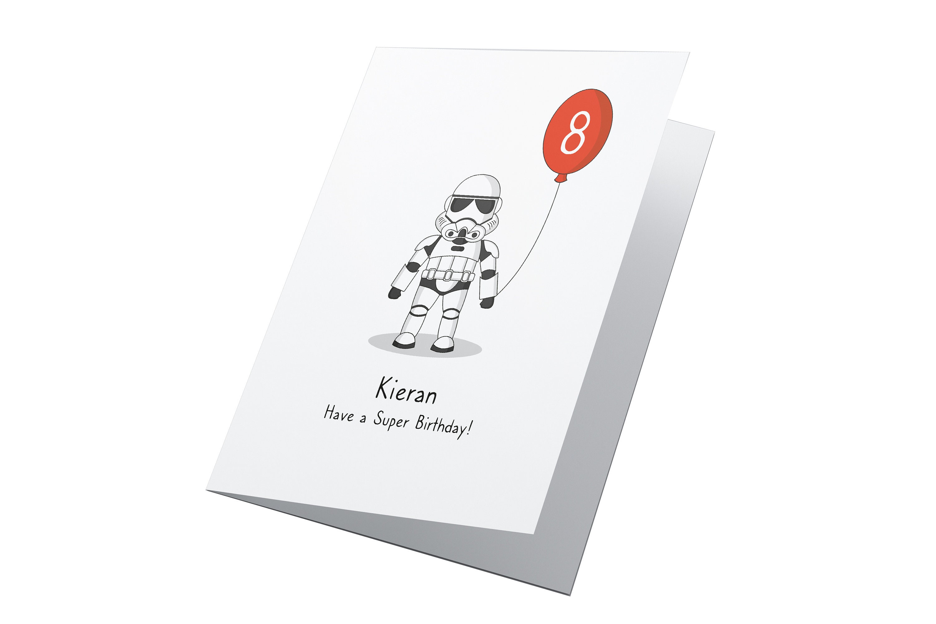 Storm Trooper Star Wars Personalised Birthday Card, Any Age Birthday Card, Star Wars Birthday Card