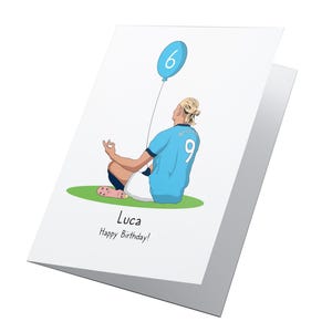Carte d'anniversaire Erling Haaland, carte d'anniversaire Manchester City, anniversaire Erling Haaland, carte d'anniversaire Haaland