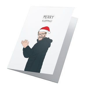 Jürgen Klopp! Gepersonaliseerde kerstkaart, Jurgen Klopp-kerstkaart, Liverpool-kerstkaart, Liverpool-kaart