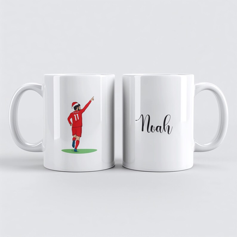 Mohamed Salah mug, Manchester United mug, Mohamed Salah Christmas mug, personalised Christmas mug, Liverpool Gift, grandson football gift, Christmas gift, Mohamed Salah gift, Mohamed Salah Christmas, Customised Mug, Liverpool Christmas, Liverpool Mug