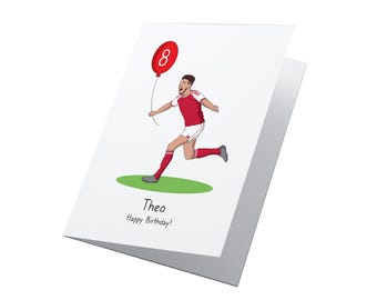 Declan Rice! Personalised Declan Rice Arsenal Birthday Card, Declan Rice birthday Card, Arsenal Birthday Card, Gunners Birthday Card