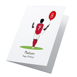 Bukayo Saka ! Carte d'anniversaire personnalisée Bukayo Saka Arsenal, carte d'anniversaire Bukayo Saka, carte d'anniversaire Arsenal, carte d'anniversaire artilleurs