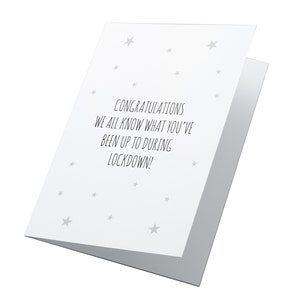 We weten het allemaal! Nieuwe babykaart, nieuwe ouderkaart, zwangerschapskaart, grappige zwangerschapskaart, gepersonaliseerde kaart, babykaart, verwachte kaart