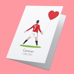 Cristiano Ronaldo! Biglietto di San Valentino personalizzato MUFC, biglietto di San Valentino CR7, biglietto di San Valentino Ronaldo, biglietto di San Valentino Manchester United