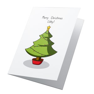 Árvore de Natal! Cartão de Natal personalizado, Feliz Natal, Cartão de Natal engraçado, Cartão de Natal amigo, Cartão de Natal