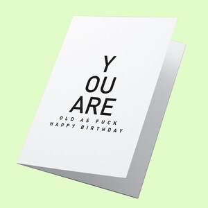 Eye Test Personalised Birthday Card, Card for Him, Card for Her, Happy Birthday Card, Friend Card, Funny Card, Isolation Card