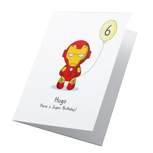 Personalisierte Superheld Geburtstagskarte, Jungen Geburtstagskarte, Mädchen Geburtstagskarte, Superheld Karte, personalisierte Karte, Superhelden Karte