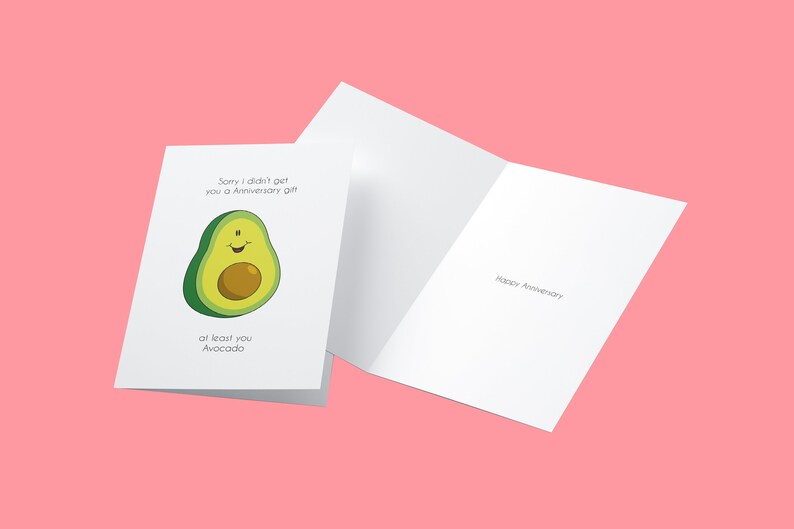 Avocado Funny Anniversary Card Boyfriend Girlfriend | Etsy