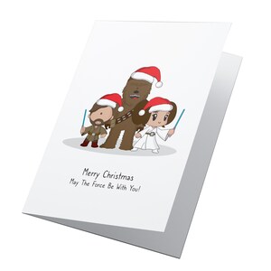 Star Wars gepersonaliseerde kerstkaart, Star Wars kerst, vrolijk kerstfeest, kerstkaart voor kinderen, Merry Xmas, kerstkaart, Star Wars