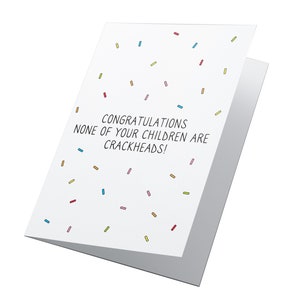 Des crackheads ! Carte personnalisée de fête des pères, fête heureuse des pères, drôle de fête des pères, carte beau-père, carte papa
