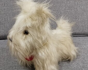 シュナウザー　ビンテージ　ぬいぐるみ　ヨーロッパ イギリス製のビンテージ シュナウザー テリア ぬいぐるみ犬