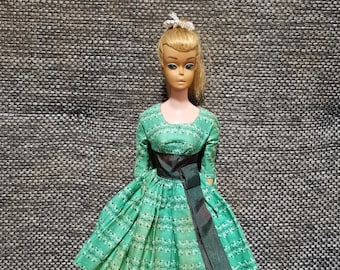 1960年代初頭のヴィンテージバービー人形の白黒水着 - Etsy 日本