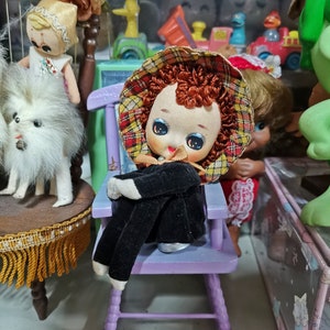 pose japonesa vintage boneca da moda kitsch kawaii showa olho grande senhora menina sakura boneca japão
