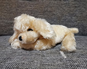 ヴィンテージ シュタイフ 子犬のぬいぐるみ 眠っている犬 ドイツ製