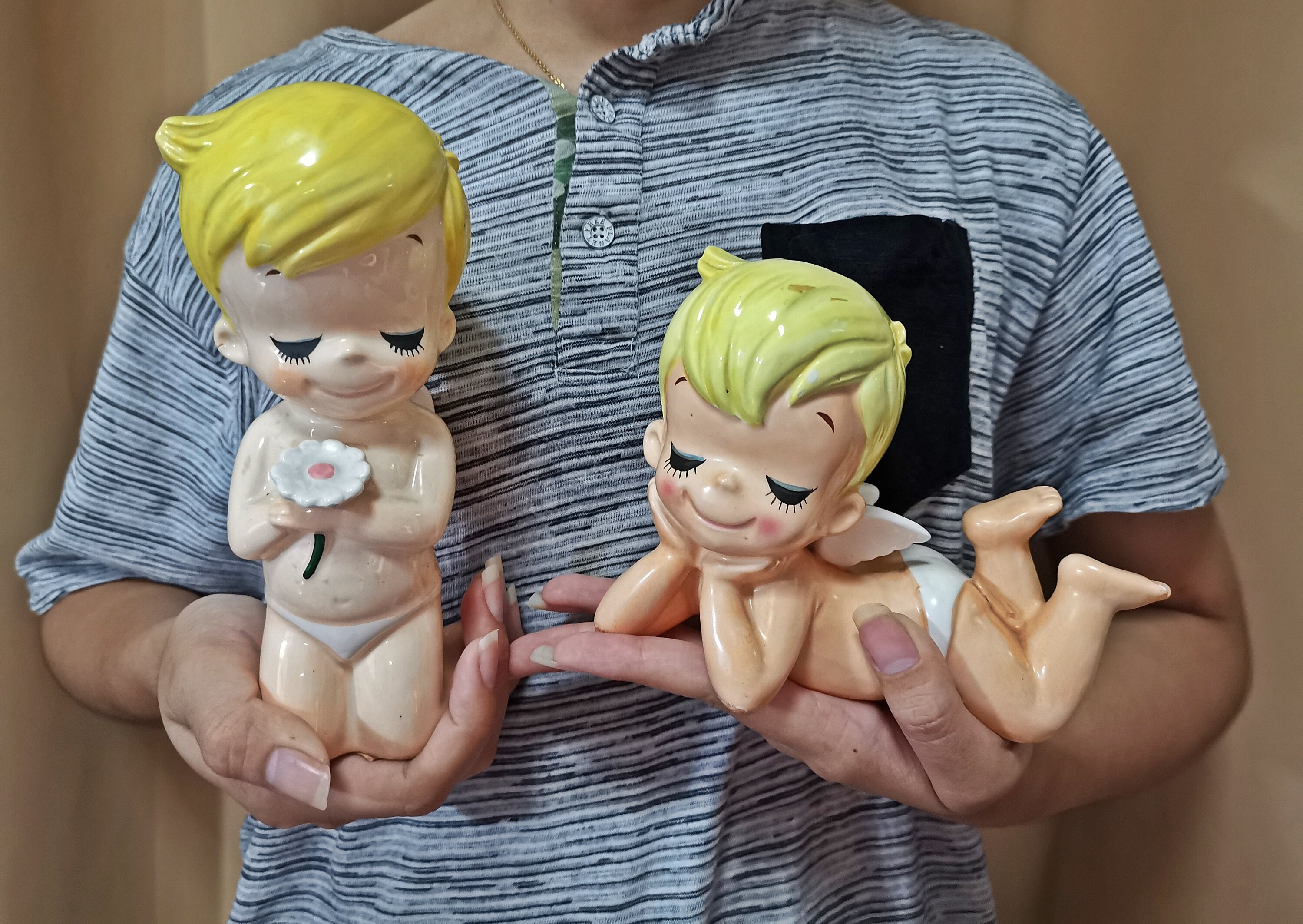 ビンテージ 40s デビル 悪魔 サティロス 牧神 妖精 置物 レトロ 内藤