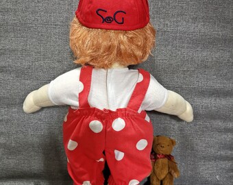 Buy Vintage My Child Baby Dolls 1985 Taiwan Matte Red Short Curly