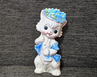 Tirelire Lapin Big Eyes Vintage - Japon, Céramique, 29 Cm