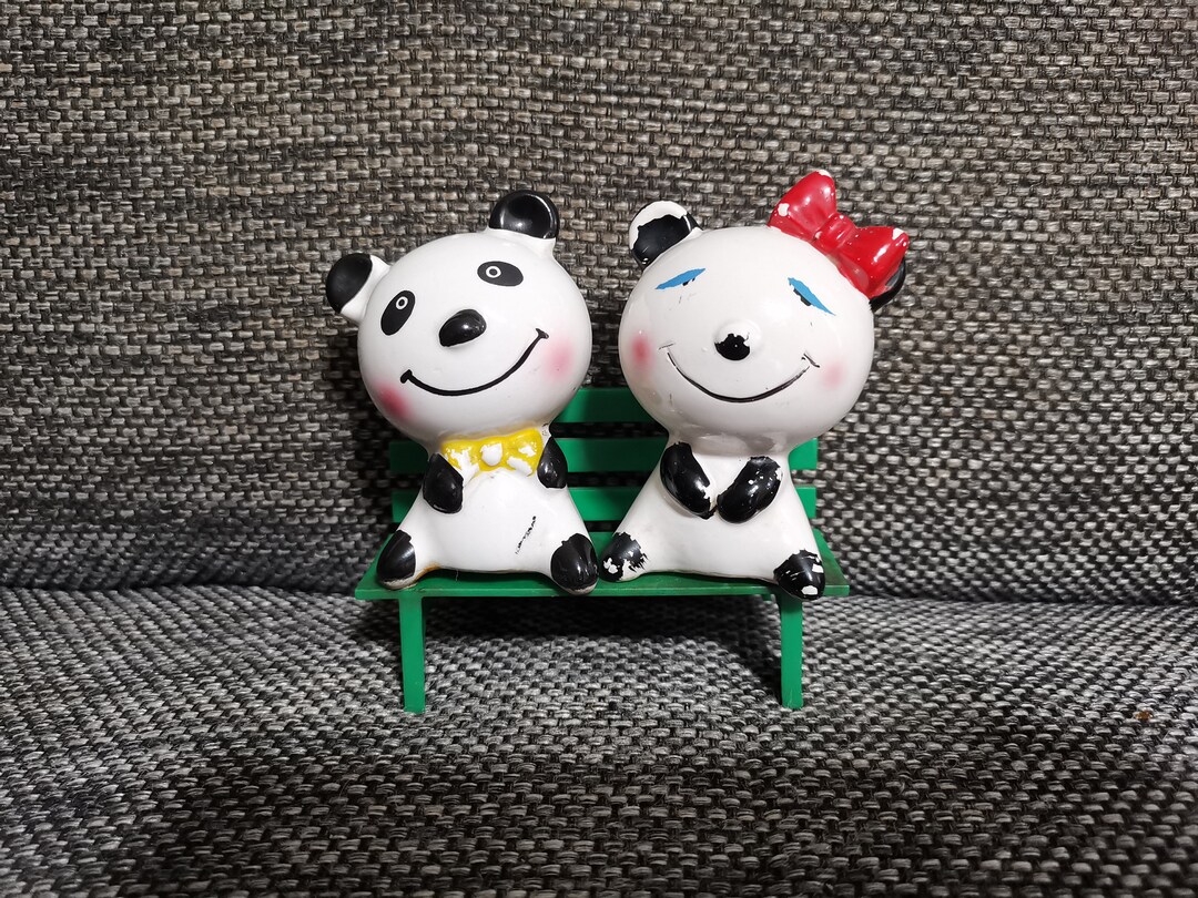 Vintage Kawaii Ceramic Big Eye Panda Lover Naito Rune Japan Doll - Etsy