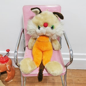 vintage japanisches tier kawaii großes auge tiger skanki spielzeug japan puppe 53cm