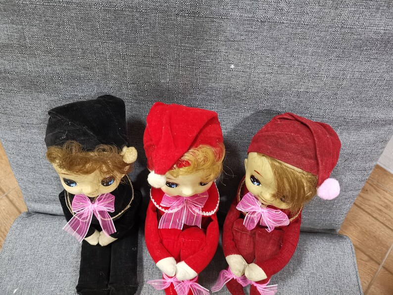 Vintage Japanese Baby Doll Toys Kawaii Rubber Face Big Eye Elf Etsy