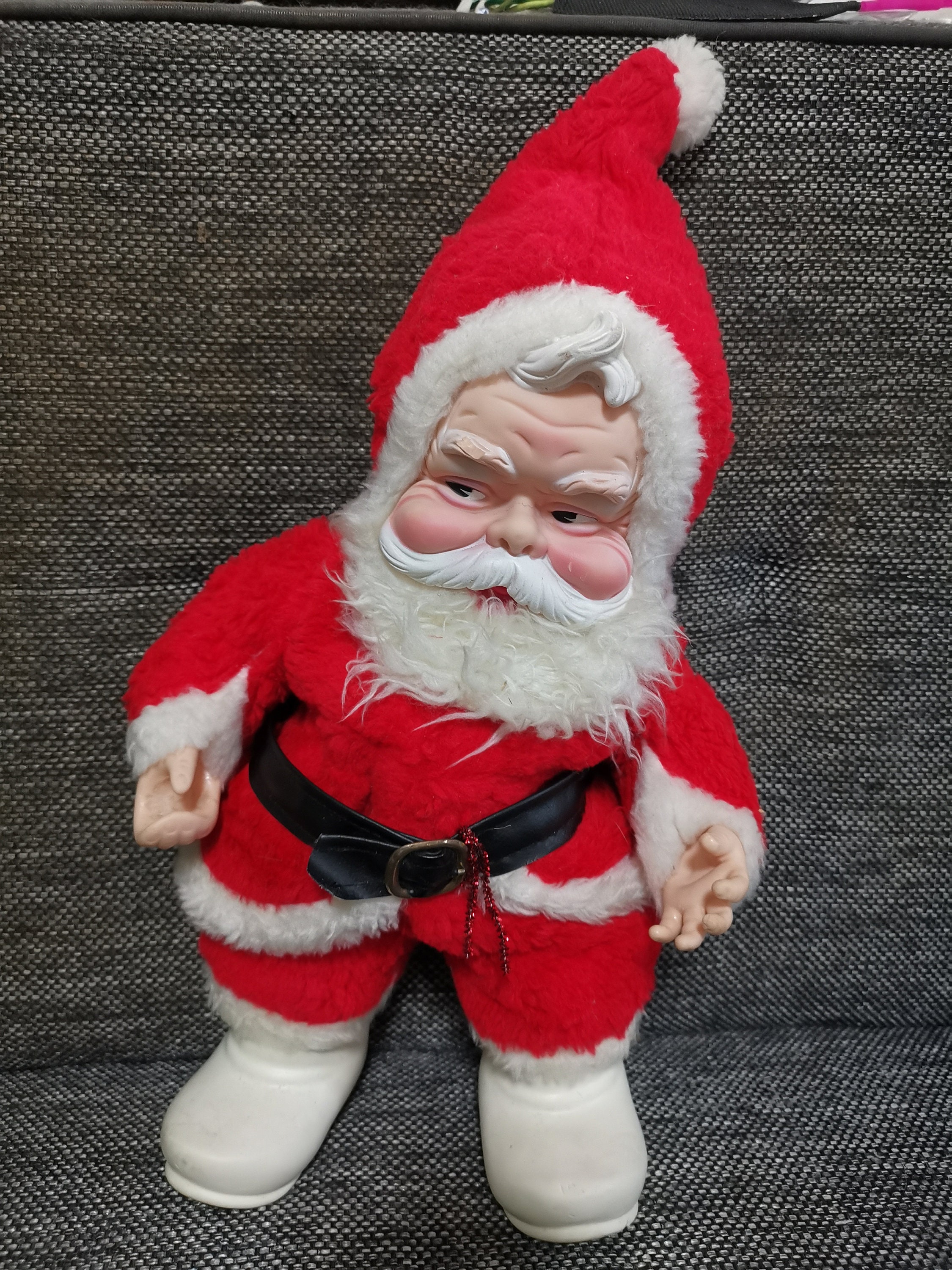 vintage plush santa claus