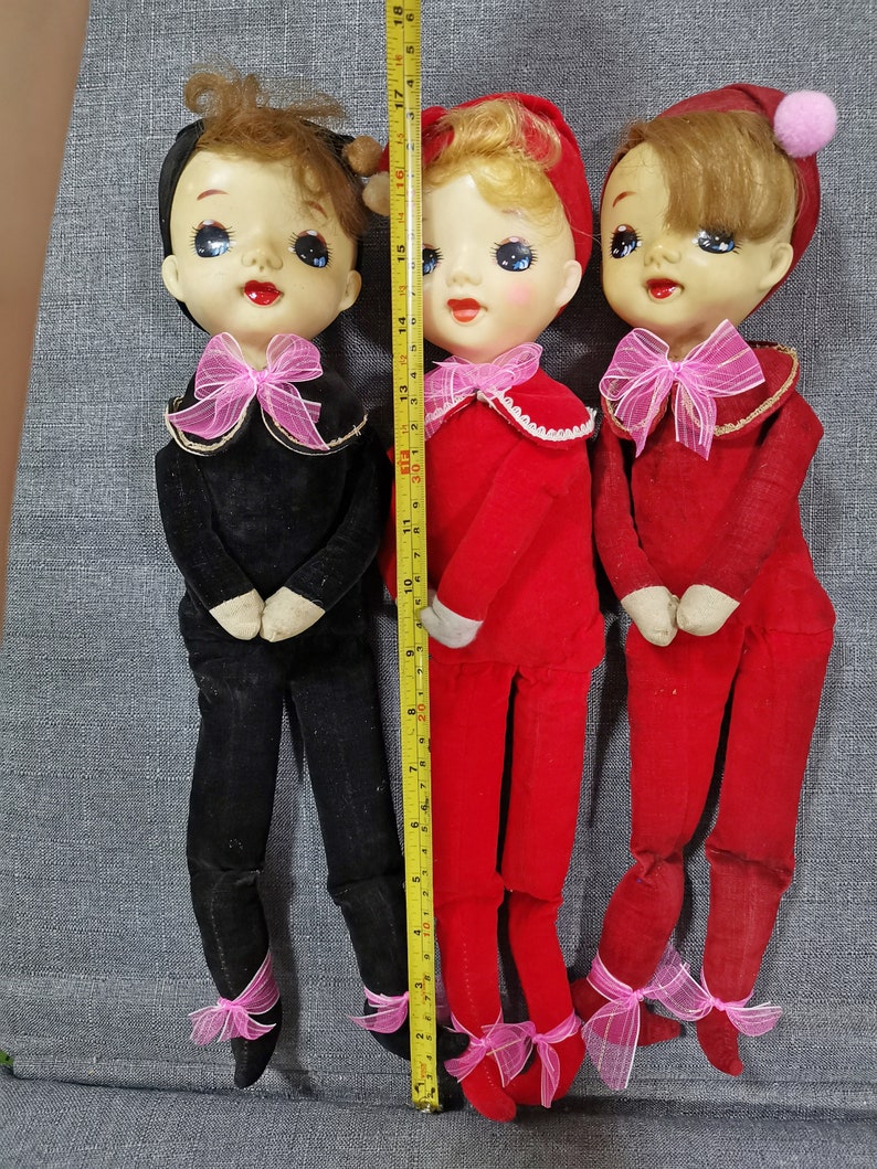 Vintage Japanese Baby Doll Toys Kawaii Rubber Face Big Eye Elf Etsy