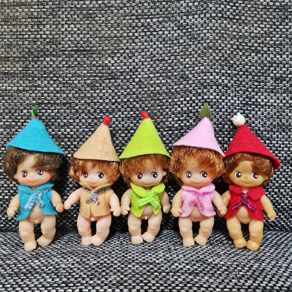 vintage japanese little toys rubber kawaii big eye baby japan doll sekiguchi 1978s toys