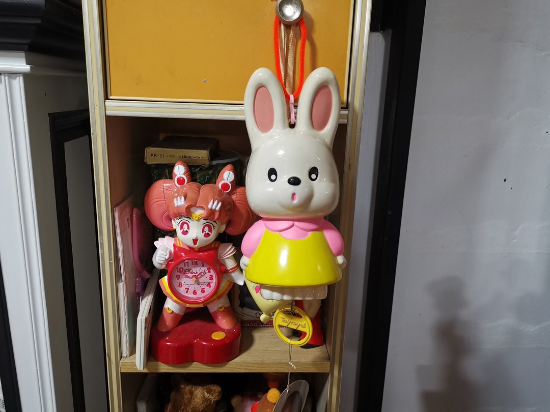 Japanese Plastic Rabbit Vintage Japanese Toys Animal Plastic Kawaii Kitsch White Big Eye Bunny ...