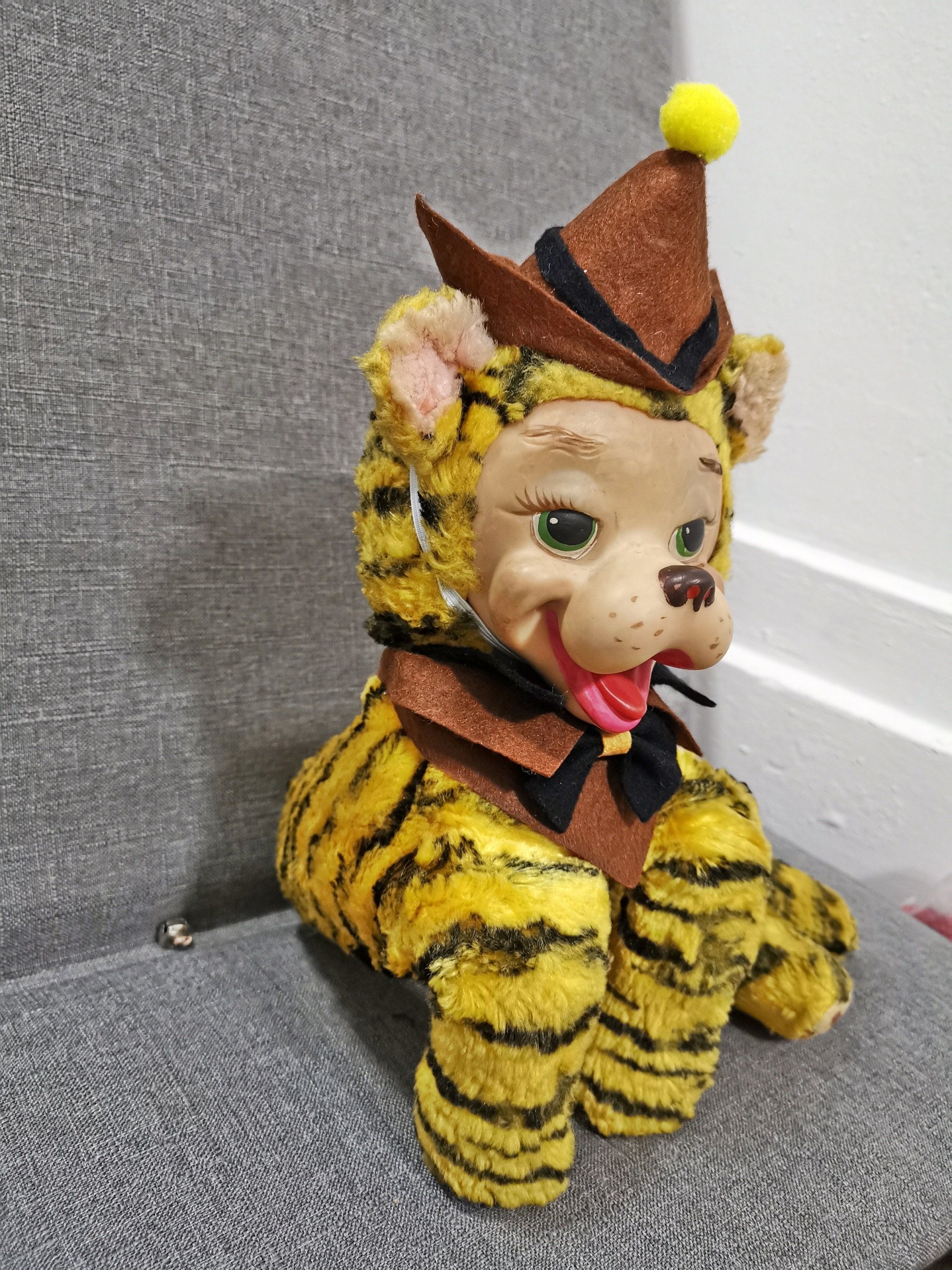ガンド？ラシュトン？ヴィンテージタイガーぬいぐるみ ヴィンテージ ラッシュトン ラバーフェイス タイガー ぬいぐるみ 13