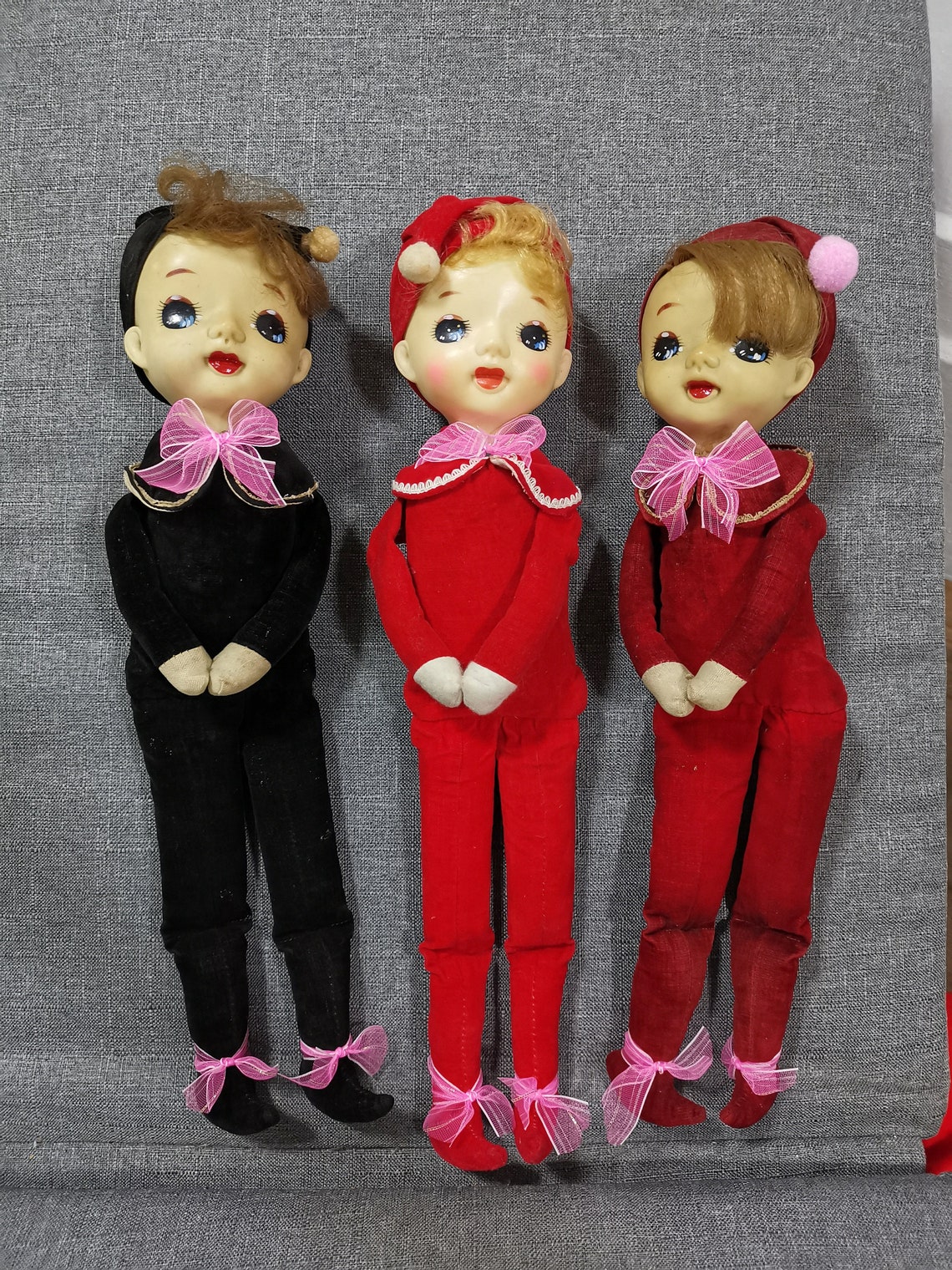 Vintage Japanese Baby Doll Toys Kawaii Rubber Face Big Eye Elf Etsy