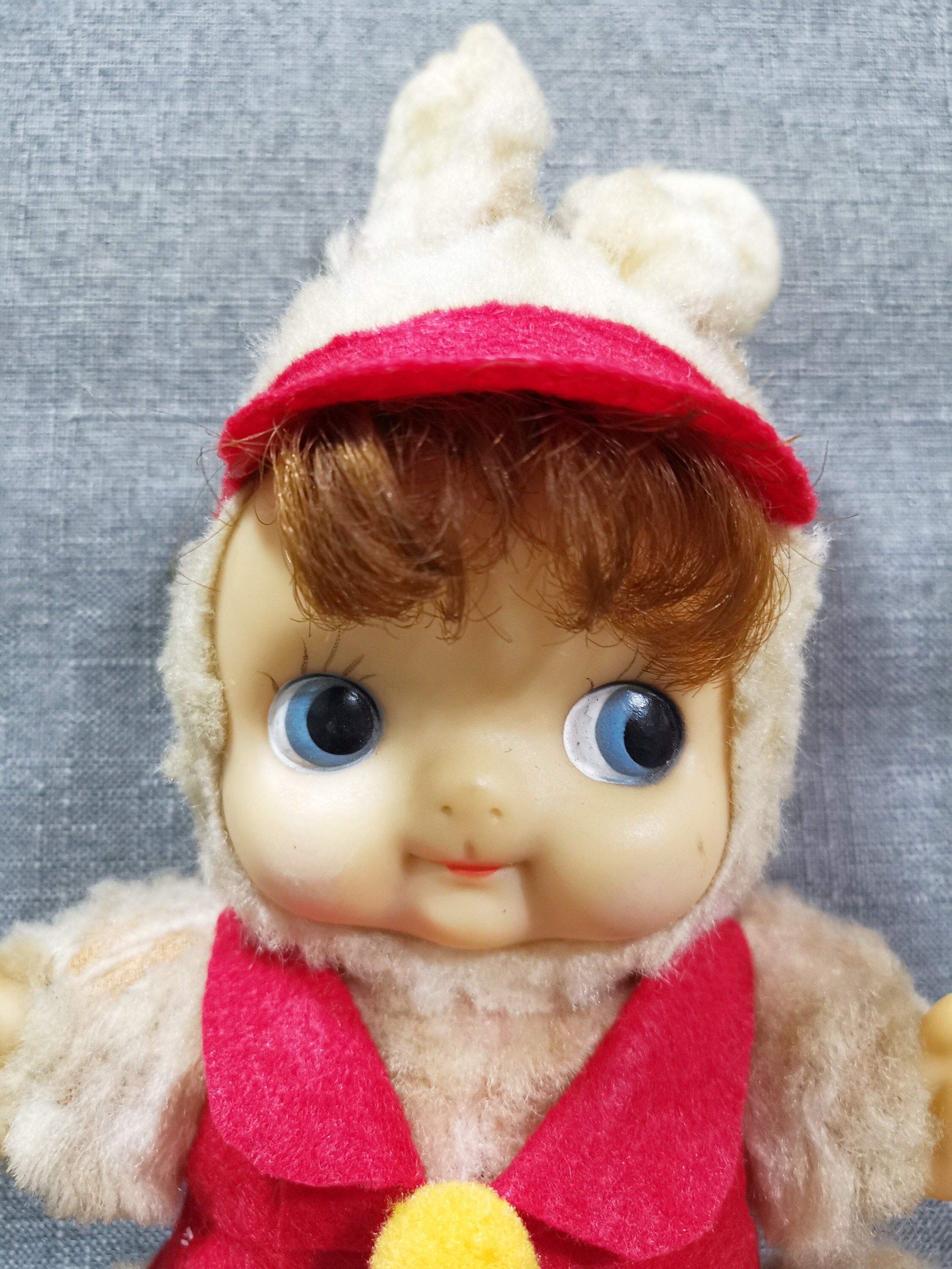 Vintage Rubber Face Bunny Doll, Big Eye Japan Plush Toy - Etsy UK