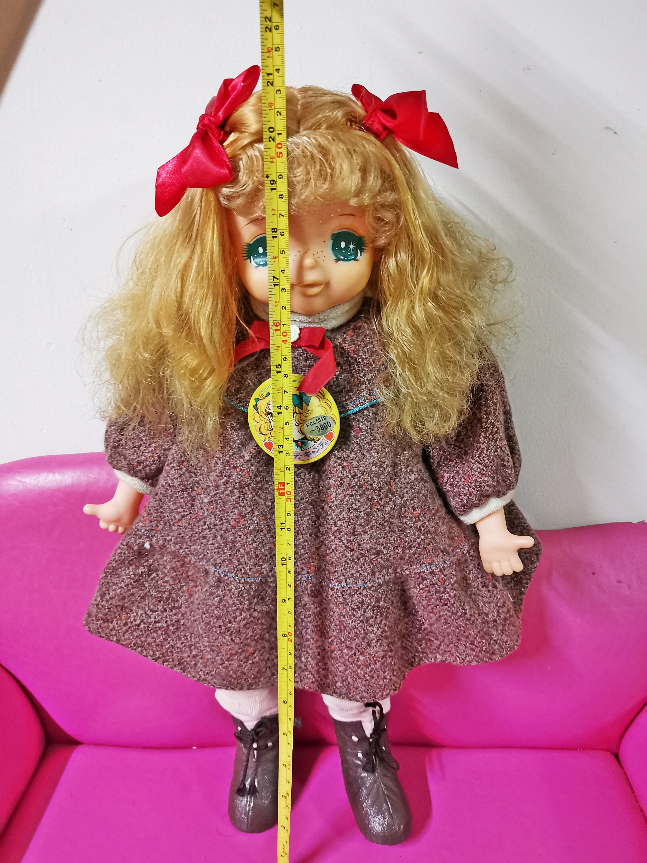 Vintage Japanese Bandai Toys Kawaii Showa Big Eye Baby Girl