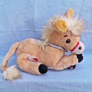 Poupée japonaise vintage en peluche kitsch kawaii, grand cheval, âne, âne 34 pouces