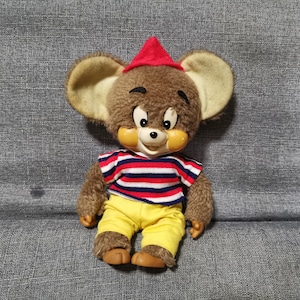 vintage japanese tom and jerry mouse masudaya tokyo japan plush doll