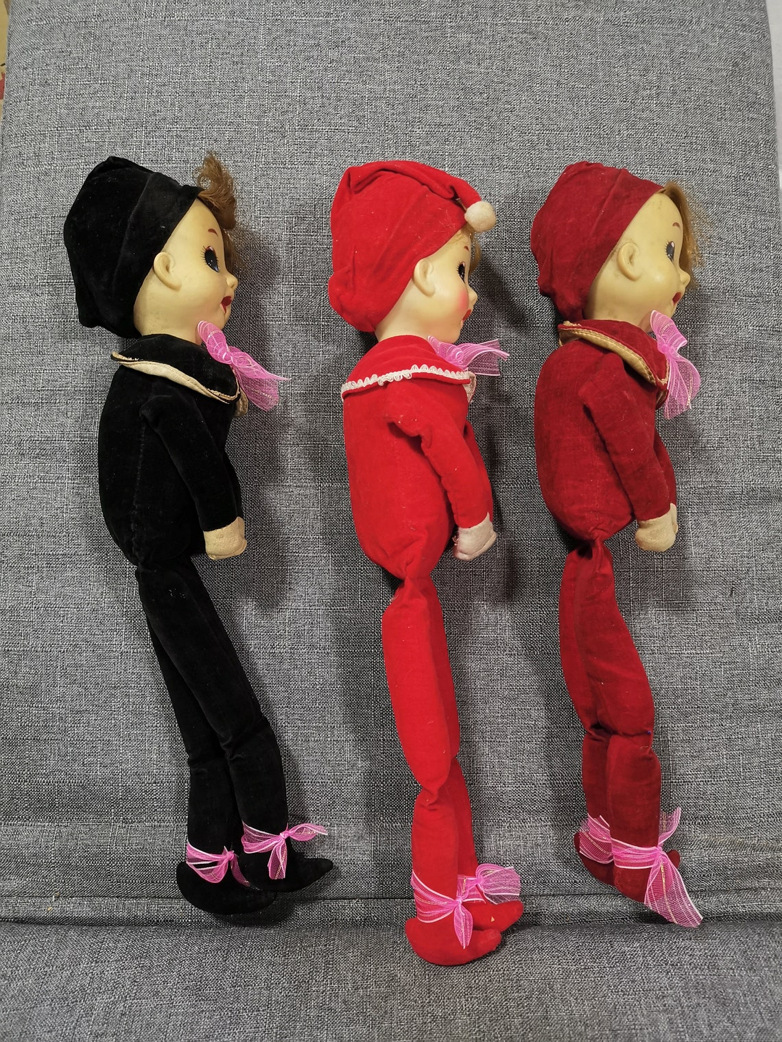 Vintage Japanese Baby Doll Toys Kawaii Rubber Face Big Eye Elf Etsy