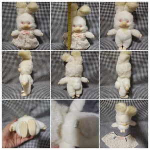 Vintage Cute Rubber Face Stuffed Big Eye Baby and Bunny Plush Dolls - Etsy