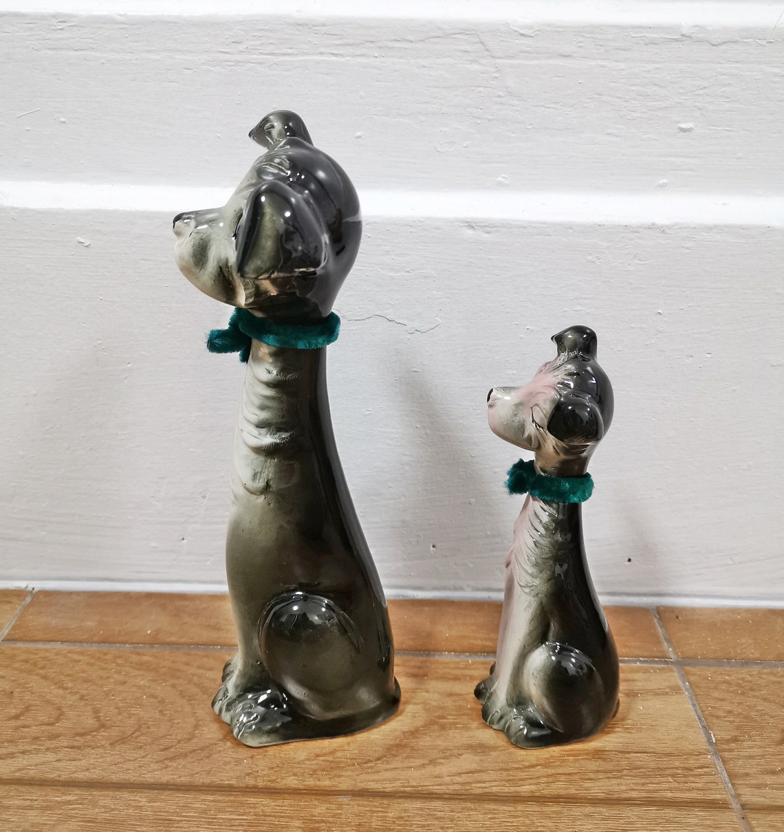 Vintage ceramic kitsch kawaii big eye puppy dog lover japan Etsy