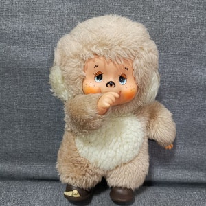 vintage cute japanese animal puppy dog monchhichi monchhichi japan plush doll toys 10inc