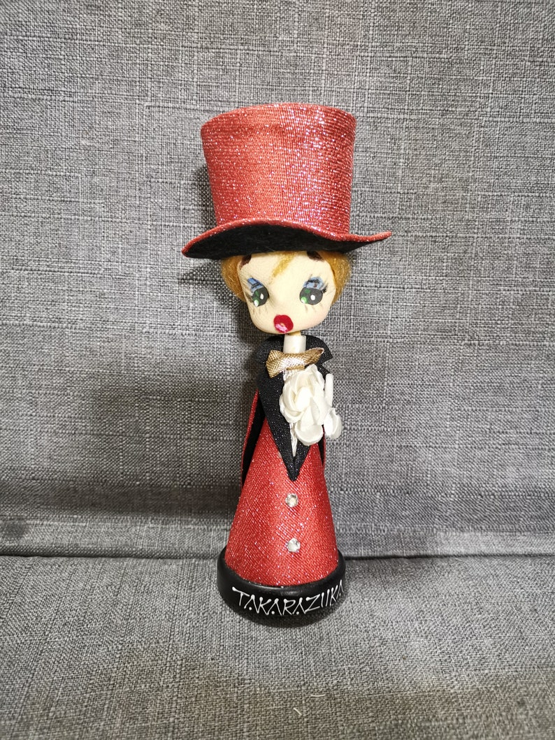 Vintage Japanese Pose Doll Kawaii Big Eye Baby Takara Zika Red Etsy