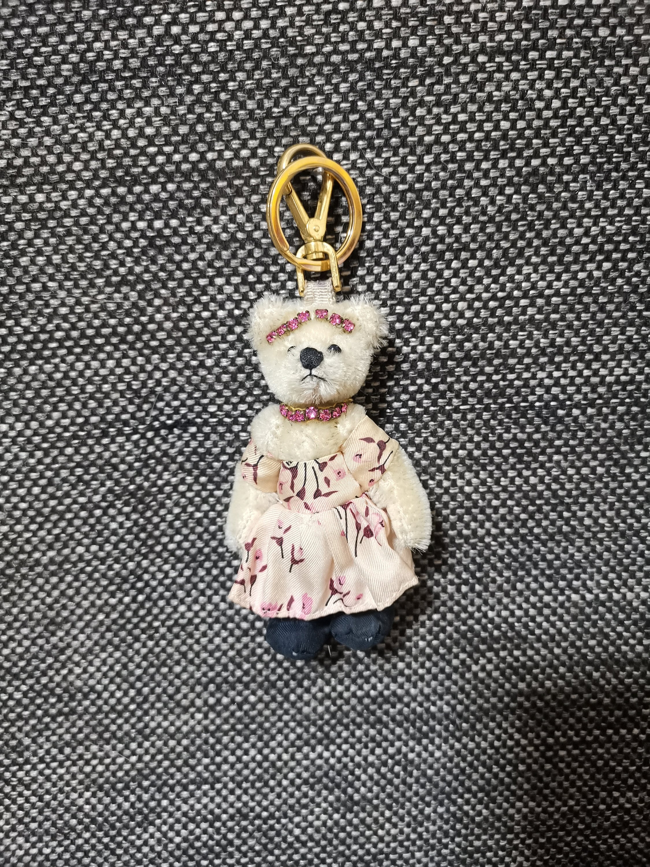 PRADA テディベア キーホルダー 美品✨ プラダ テディベア キーホルダー レオパード スタッズ