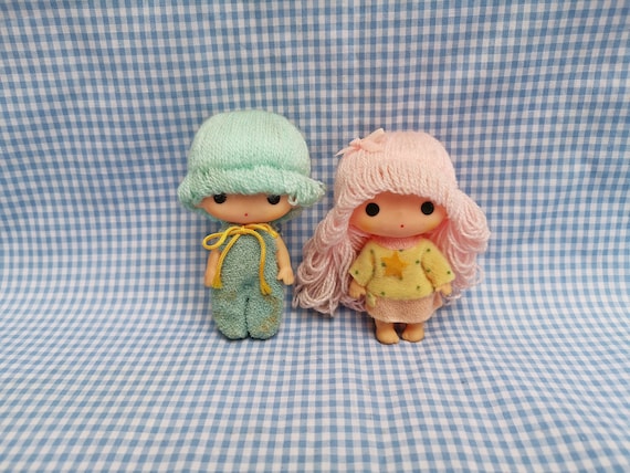 1976年貴重品！黄色髪ララのぬいぐるみLittleTwin Starsサンリオ リトルツインスターズ マスコットコレクション 70sレトロ ララ
