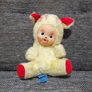 Vintage stuffed rubber face bear animal bear doll plush