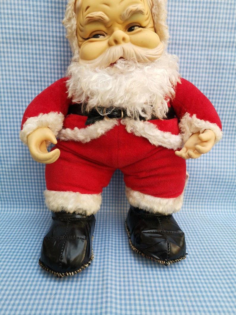 Vintage stuffed rushton santa claus doll 15 | Etsy