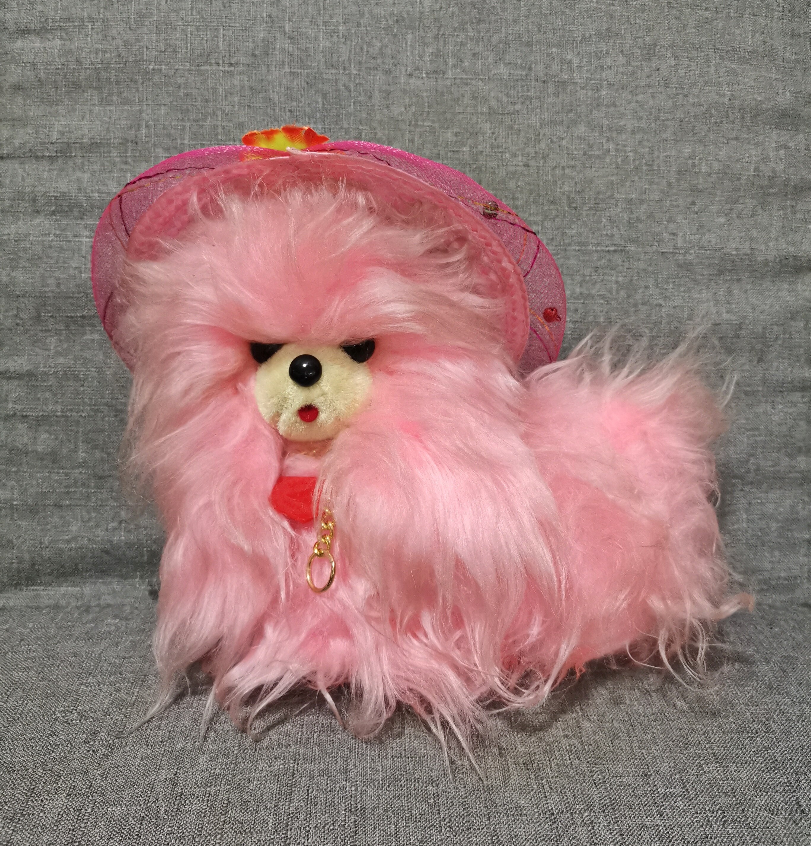Jouets japonais vintage animal kawaii peluche fourrure rose gros