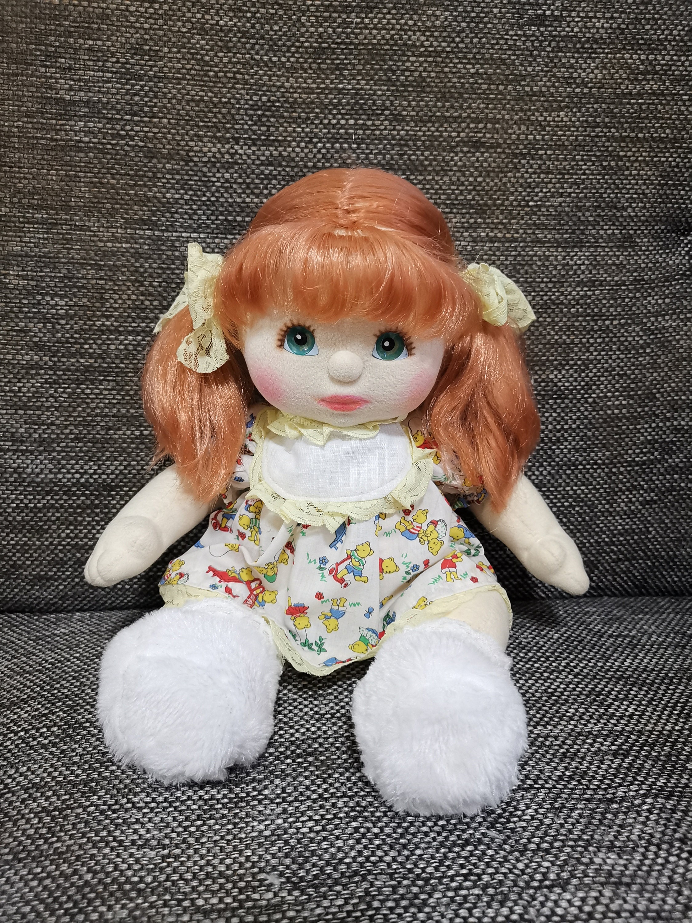Vintage My Child Loving Baby Dolls 1985 Red Hair Mattel My Child Baby Plush Doll Etsy